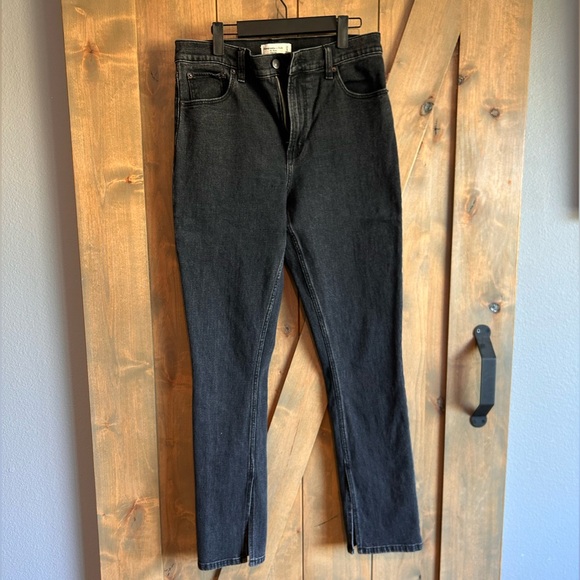 Abercrombie black vent hem Jean - Picture 8 of 11